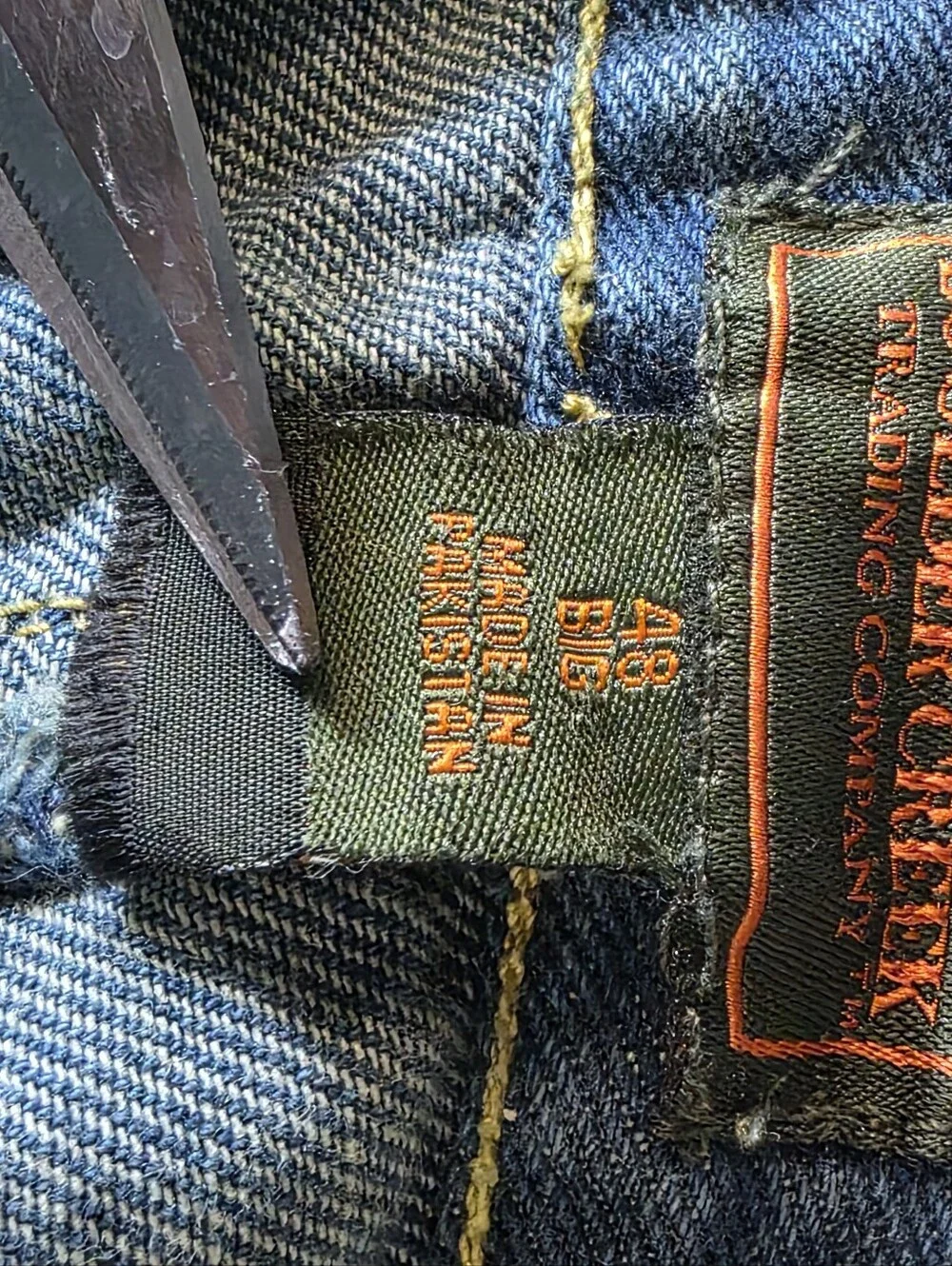 Boulder Creek Men’s Denim Cargo Shorts Size 48 Big Blue Multi Pocket Elastic